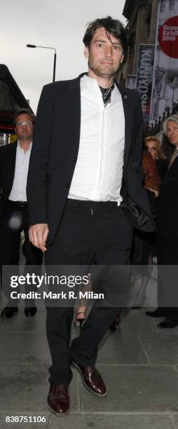 Alex James of Blur attends the Annual Royal Academy of Arts Expo party in London.