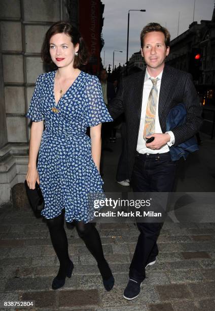 Jasmine Guiness and guest attend the Annual Royal Academy of Arts Expo party in London.