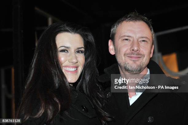 John Simm and Kate Magowan arrive for the Radio Times Covers Party, at Claridges Hotel, London.