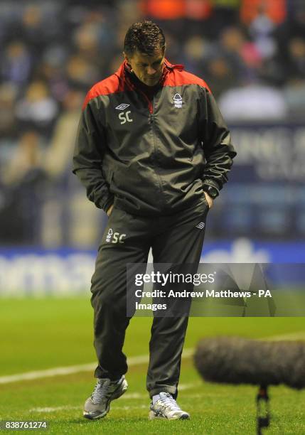 Nottingham Forest manager Steve Cotterill during the FA Cup Third Round Replay at the King Power Stadium, Leicester.