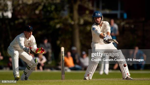 Sussex's Chris Nash bats during the County Championship match at Liverpool Cricket Club, Liverpool.