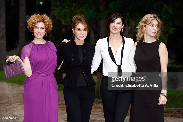 Italian actresses Cecilia Dazzi, Elena Sofia Ricci, Luisa Ranieri and Margherita Buy attend a photocall promoting new Italian television serie...