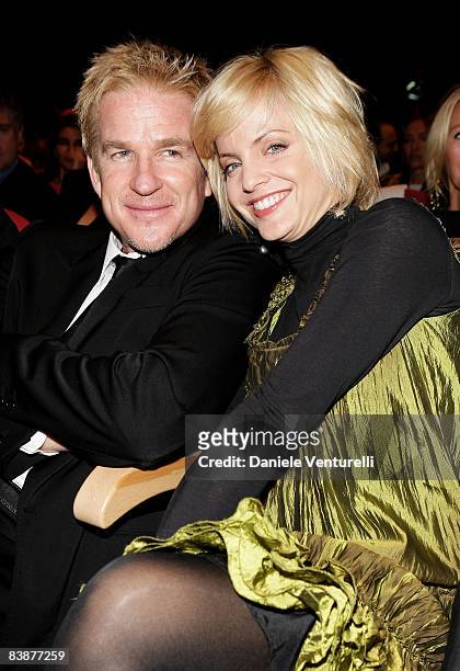 Actor Matthew Modine and actress Mena Suvari attends the 'The Garden Of Eden' premiere during the 3rd Rome International Film Festival held at the...