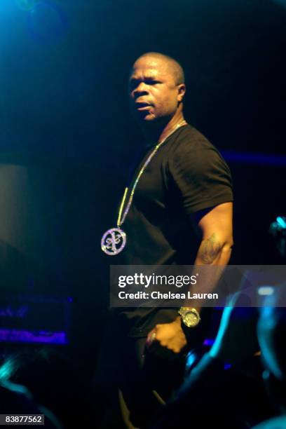 Hip Hop artist / rapper Xzibit performs at the Official Grand Opening of Galpin Auto Sports on October 18, 2008 in Van Nuys, California.