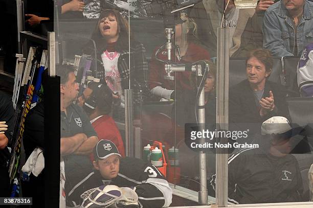 Actor Martin Short attends the NHL game between the Toronto Maple Leafs and the Los Angeles Kings on December 1, 2008 at Staples Center in Los...