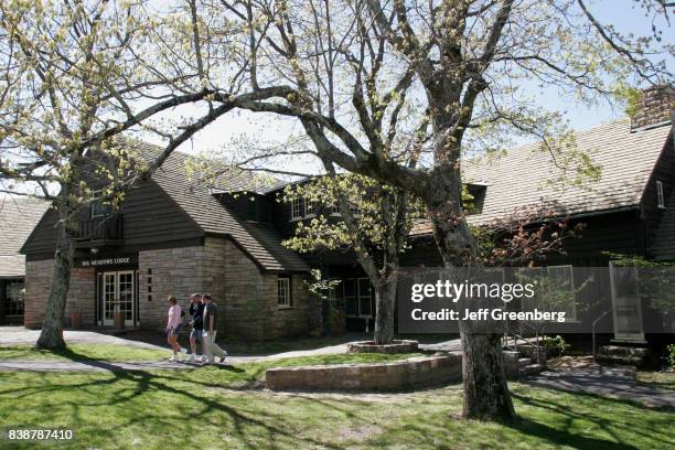 The exterior of Big Meadows Lodge.