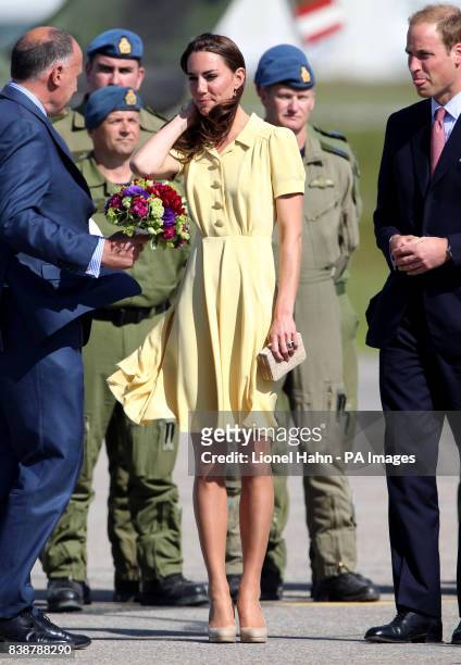 The Duke and Duchess of Cambridge arrive at Calgary Airport, Canada.