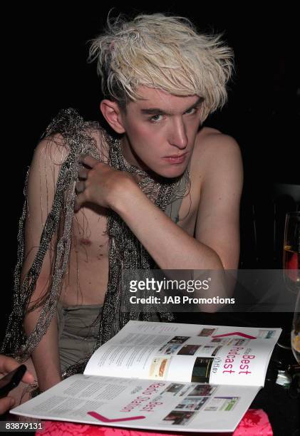 Singer Patrick Wolf during the BT Digital Music Awards 2008 held at The Roundhouse on October 1, 2008 in London, England.