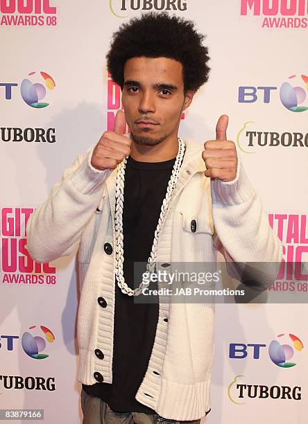 Rapper Akala attends the BT Digital Music Awards 2008 held at The Roundhouse on October 1, 2008 in London, England.