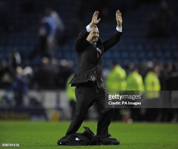 Charlton Athletic's caretaker Manager Keith Peacock waves good bye to the fans during the npower League One match at Hillsborough, Sheffield.