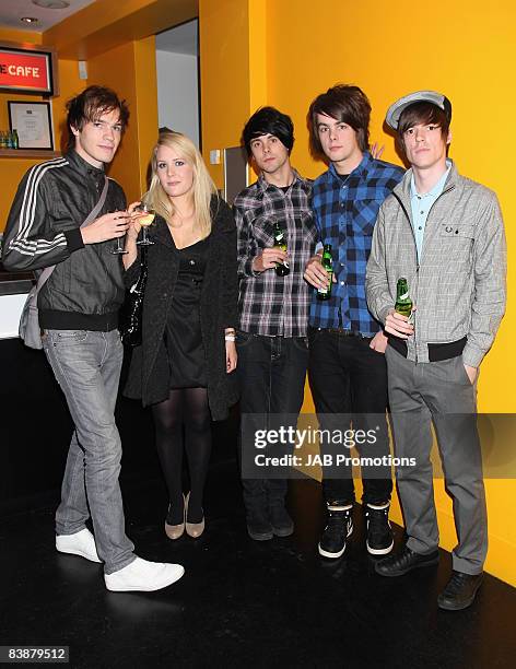 Indie rock group Hadouken! attends the BT Digital Music Awards 2008 held at The Roundhouse on October 1, 2008 in London, England.