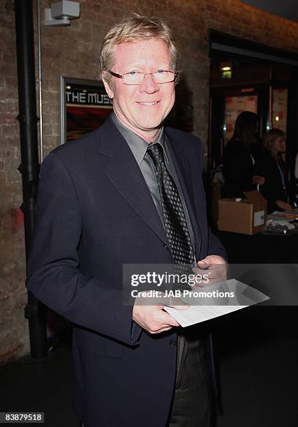 David Jensen attends the BT Digital Music Awards 2008 held at The Roundhouse on October 1, 2008 in London, England.