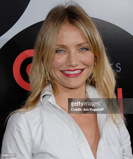 Actress Cameron Diaz arrives at the AFI Night at the Movies presented by TARGET at the Arclight Theater on October 1, 2008 in Hollywood, California.