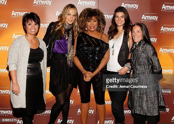 Beauty Brand Managing Director for Amway Barb Alviar,, Actress/model Molly Sims, Music Legend Tina Turner, Model/actress Summer Rayne Oaks and...