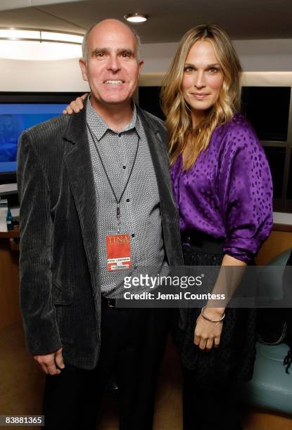 Steve Lieberman and model/actress Molly Sims attend the Amway Global presentation of Tina Turner Live in Concert at Madison Square Garden on December...
