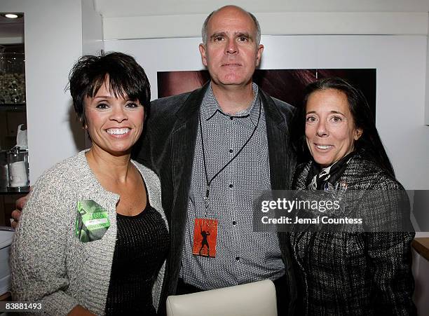 Barb Alviar, Steve Lieberman and Faith Kates Kogan attend the Amway Global presentation of Tina Turner Live in Concert at Madison Square Garden on...