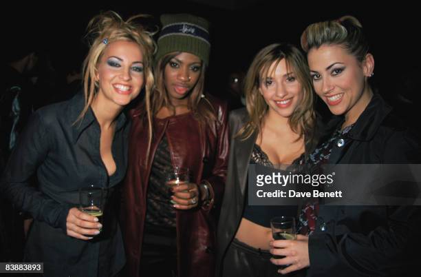 The vocal group All Saints attend the MOBO Awards at the New Connaught Rooms in London, 10th November 1997.