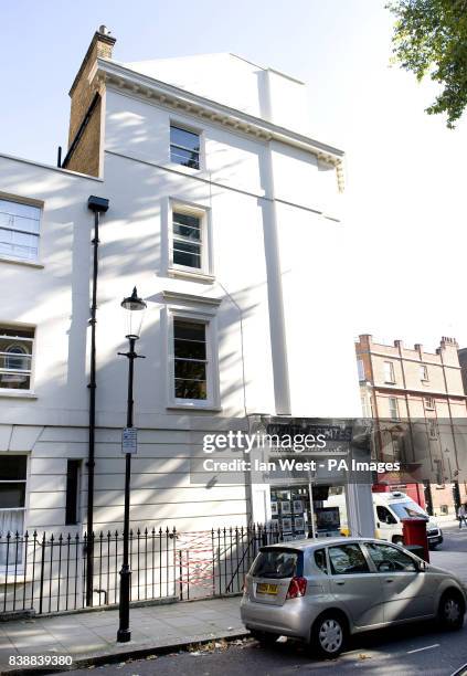 The scene in Kensington, west London where the sister of chart star Mika, Paloma Penniman, was impaled onto railings after falling 50ft from a third...