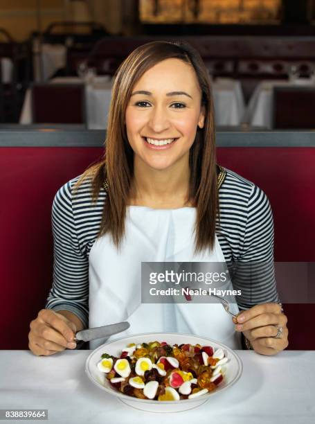 Retired British track and field athlete Jessica Ennis is photographed for the Times on February 9, 2017 in London, England.
