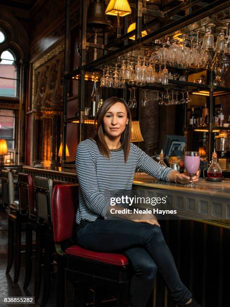 Retired British track and field athlete Jessica Ennis is photographed for the Times on February 9, 2017 in London, England.