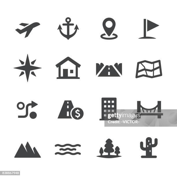 map icons - acme series - progress flag stock illustrations