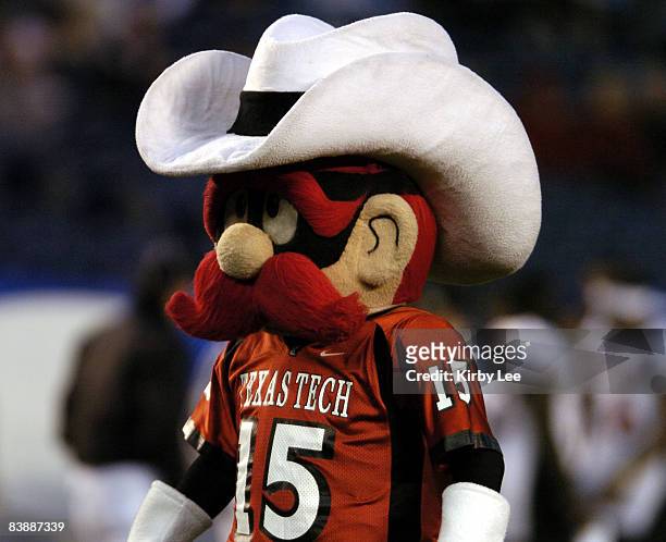 Texas Tech Red Raider mascot at the Pacific Life Holiday Bowl against Cal at Qualcomm Stadium in San Diego, Calif. On Thursday, Dec. 30, 2004.
