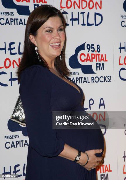 Amanda Lamb attends the 'Capital Rocks' charity party in Battersea Park on December 02, 2008 in London, England.