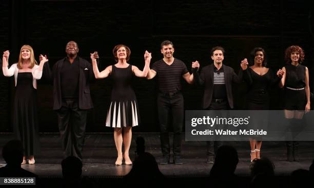 Emily Skinner, Chuck Cooper, Karen Ziemba, Tony Yazbeck, Brandon Uranowitz, Bryonha Marie Parham, and Janet Dacal during the Broadway Opening Night...