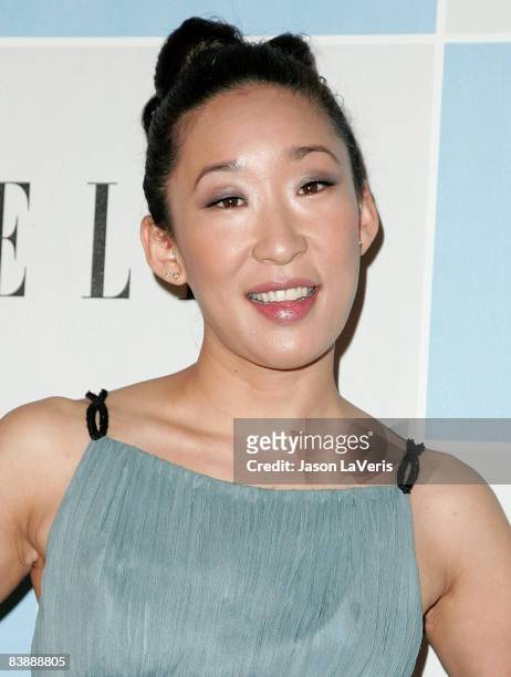 Actress Sandra Oh attends the 2009 Film Independent Spirit Awards nominations press conference at Sofitel on December 2, 2008 in Los Angeles,...