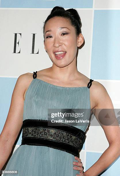 Actress Sandra Oh attends the 2009 Film Independent Spirit Awards nominations press conference at Sofitel on December 2, 2008 in Los Angeles,...