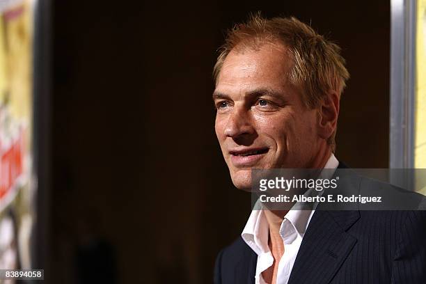 Actor Julian Sands arrives at the premiere of Freestyle Releasing's "Nobel Son" held at the Egyptian Theatre on December 2, 2008 in Hollywood,...