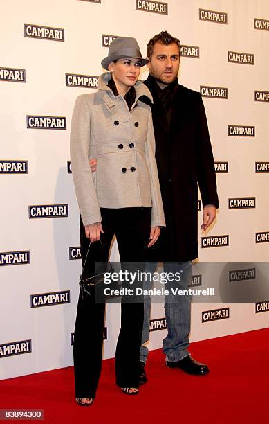 Melissa Satta and Christian Vieri attend the Campari Club, 2009 Campari Calendar launch at La Permanente on December 2, 2008 in Milano, Italy.