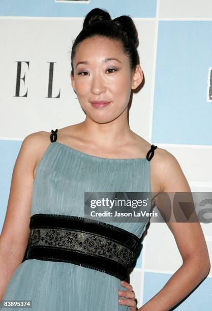 Actress Sandra Oh attends the 2009 Film Independent Spirit Awards nominations press conference at Sofitel on December 2, 2008 in Los Angeles,...