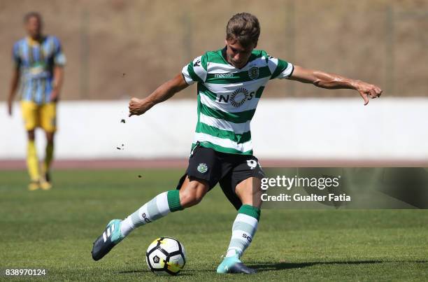 Sporting CP B midfielder Miguel Luis in action during the Segunda Liga match between Real SC and Sporting CP B at Complexo Desportivo do Real SC on...