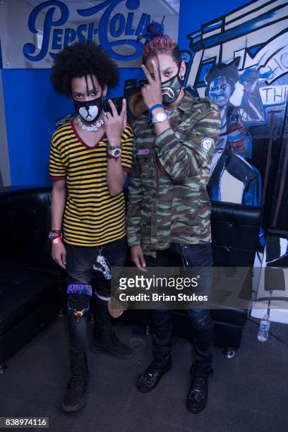Dance duo Ayo & Teo attend WPGC'S 'Back 2 School Bash' at Howard Theatre on August 24, 2017 in Washington, DC.