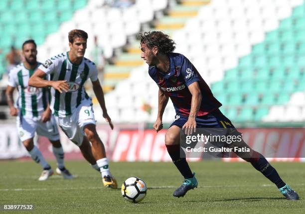 Chaves defender Nuno Andre Coelho from Portugal in action during the Primeira Liga match between Vitoria Setubal and Moreirense FC at Estadio do...