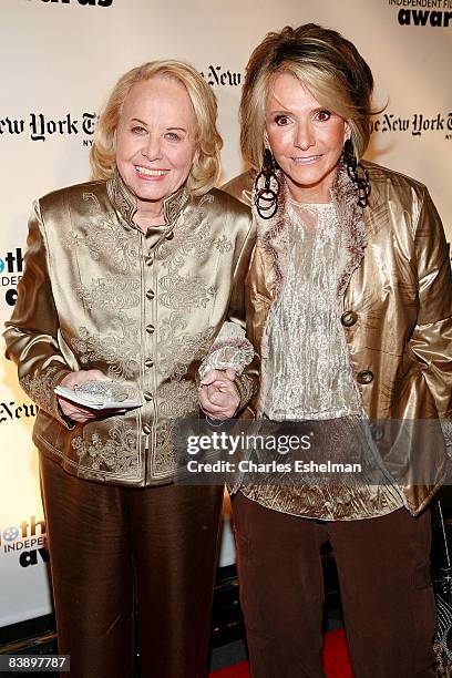 Journalist Liz Smith and President of HBO Documentary Films Shelia Nevins attends the 18th Annual Gotham Independent Film Awards at Museum of Finance...