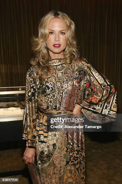 Stylist Rachel Zoe attends a private dinner in honor of Anri Sala at the Cartier Dome - Miami Beach Botanical Garden on December 2, 2008 in Miami...