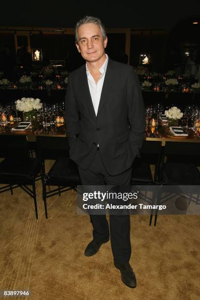 Director of the Cartier Foundation for Contemporary Art Herve Chandes attends a private dinner in honor of Anri Sala at the Cartier Dome - Miami...