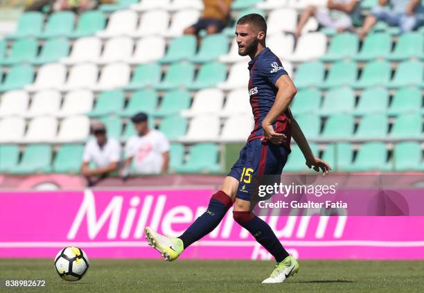 Chaves defender Domingos Duarte from Portugal in action during the Primeira Liga match between Vitoria Setubal and Moreirense FC at Estadio do Bonfim...