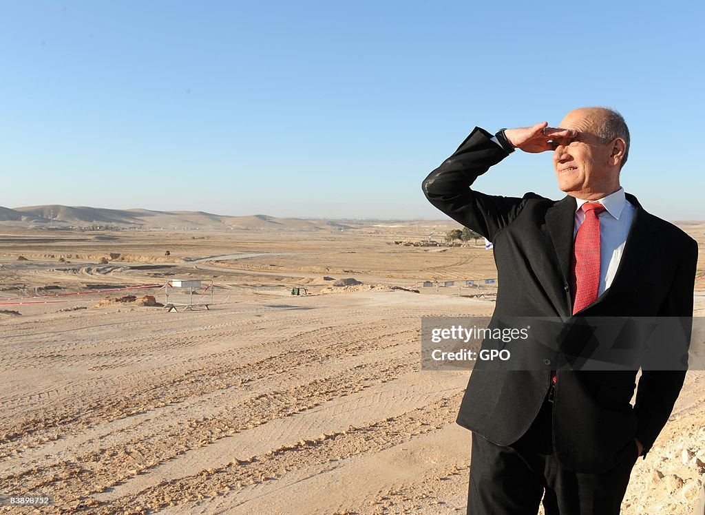 Israeli Prime Minister Visits Negev Desert