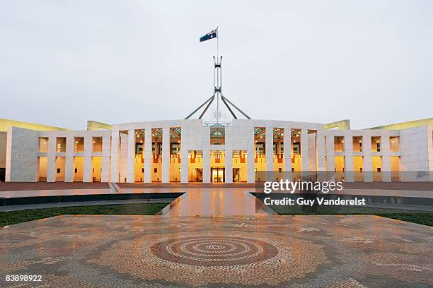 parliament building in canberra - australia parliament building stock pictures, royalty-free photos & images