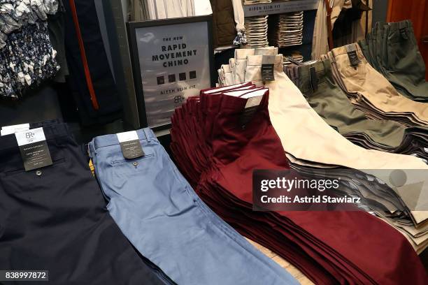 Banana Republic and Yankee's shortstop Didi Gregorius introduce Men's Style Council and Rapid Movement Chino on August 25, 2017 in New York City.