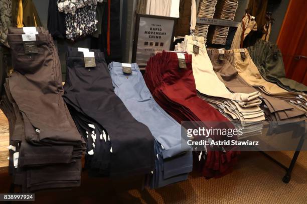 Banana Republic and Yankee's shortstop Didi Gregorius introduce Men's Style Council and Rapid Movement Chino on August 25, 2017 in New York City.