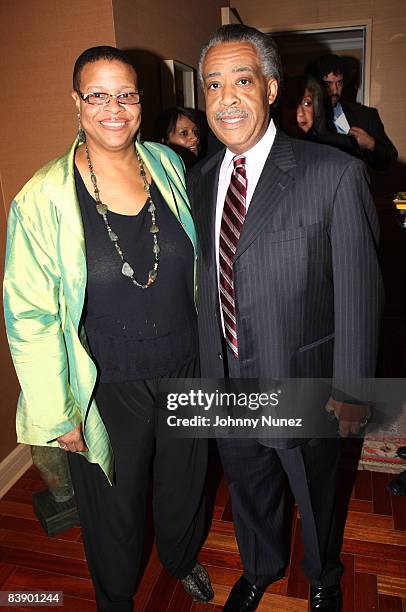 Terry Williams and Al Sharpton attend an intimate celebration of Susan Taylor's 37 Years at Essence magazine at a private residence on December 2,...