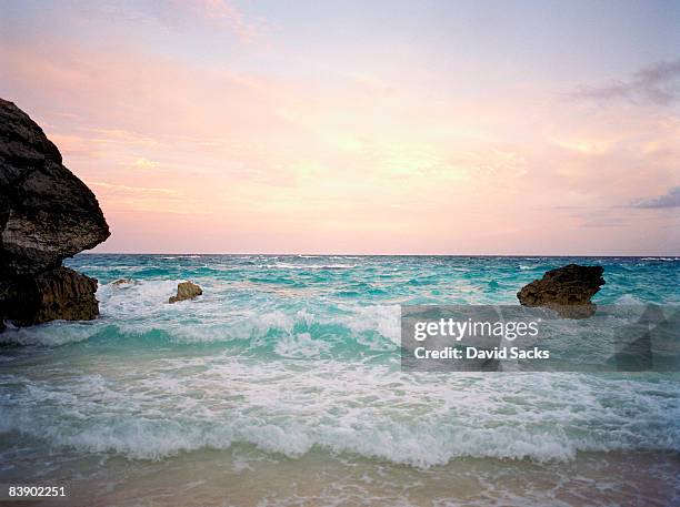 beach - bermuda beach stockfoto's en -beelden