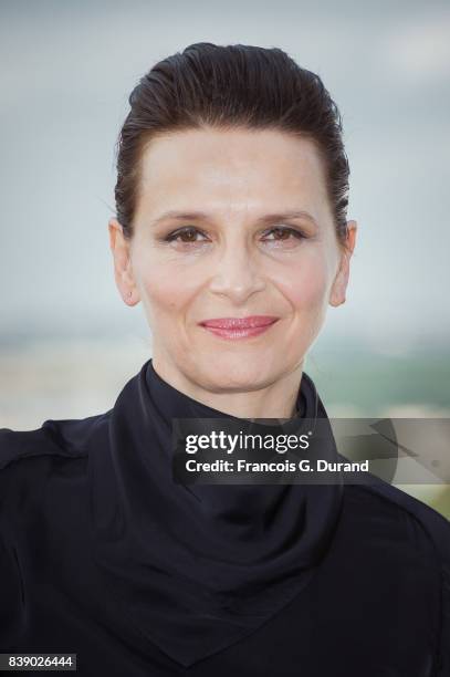 Juliette Binoche attends the 10th Angouleme French-Speaking Film Festival on August 25, 2017 in Angouleme, France.