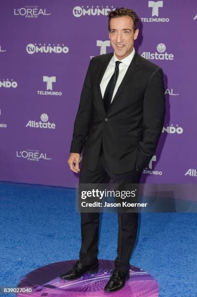 Mala Suerte arrives at Telemundo's 2017 'Premios Tu Mundo' at American Airlines Arena on August 24, 2017 in Miami, Florida.