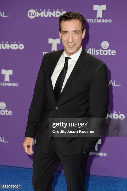 Mala Suerte arrives at Telemundo's 2017 'Premios Tu Mundo' at American Airlines Arena on August 24, 2017 in Miami, Florida.