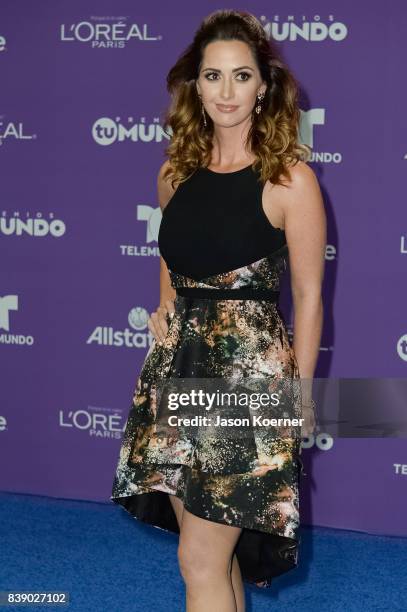 Paulina Sodi arrives at Telemundo's 2017 'Premios Tu Mundo' at American Airlines Arena on August 24, 2017 in Miami, Florida.
